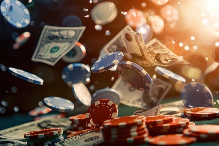 menang 123 roulette wheel spinning with ball